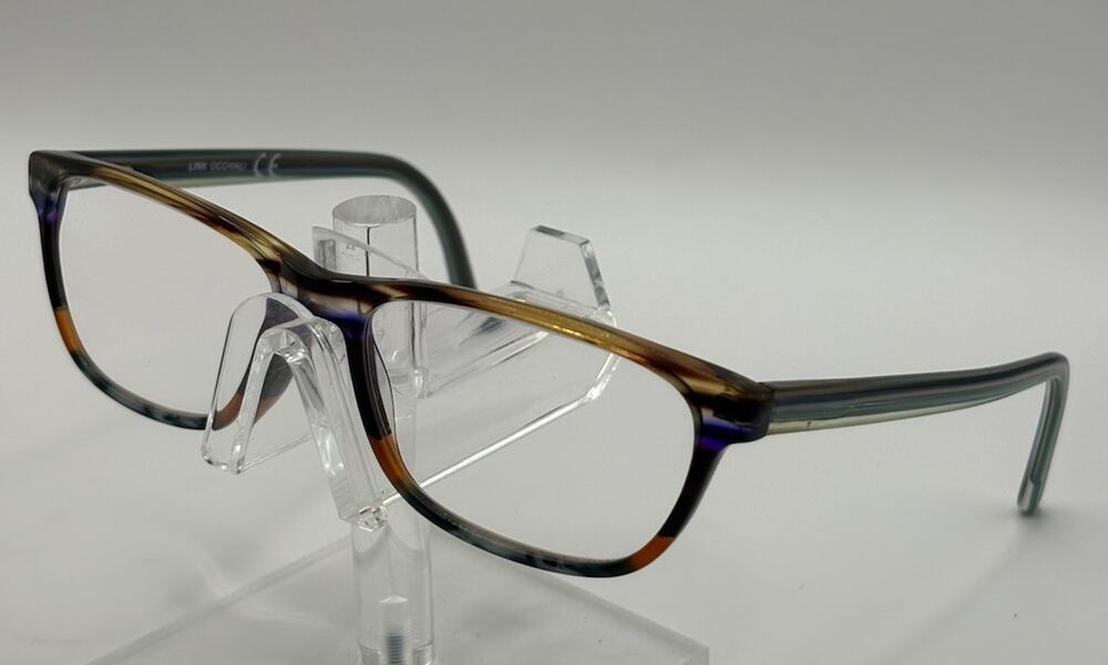 Link Occhiali LAIK 5444 Brown Teal Purple Eyeglass Frames 53-16-140